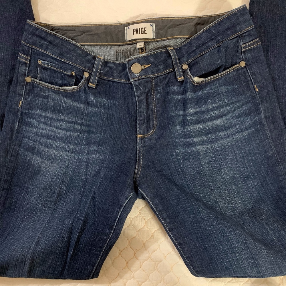 Paige Jimmy Jimmy Skinny Jeans in Medium Indigo